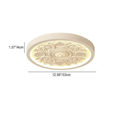 33 cm carved rosette ceiling light dimension diagram