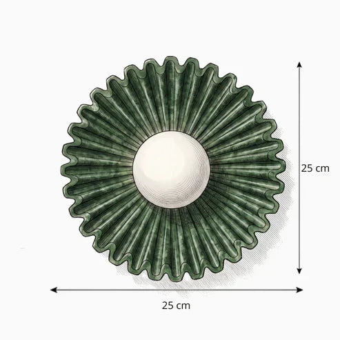 Ceramic flower sconce measuring 25 cm diameter