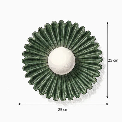Ceramic flower sconce measuring 25 cm diameter