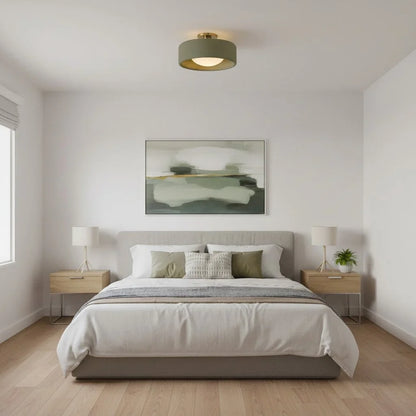Ceramic flush mount ceiling light product view