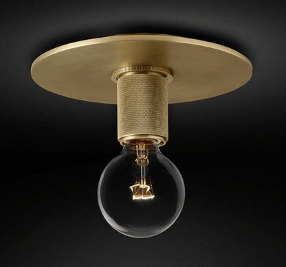Clear Glass Ceiling Light with Metal Fitting