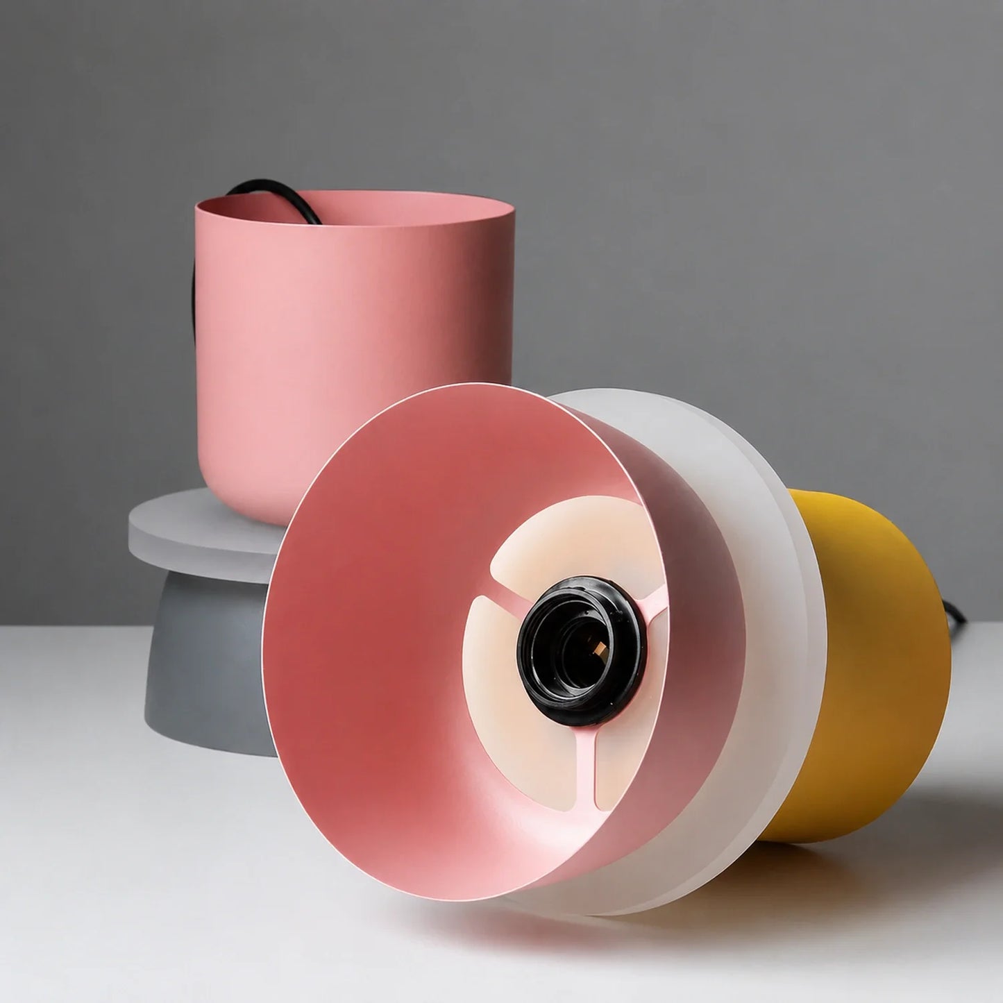Modern Macaron Pendant Light with Iron and Acrylic Shade