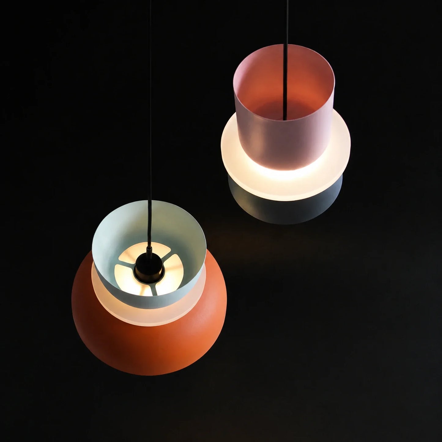 Modern Macaron Pendant Light with Iron and Acrylic Shade