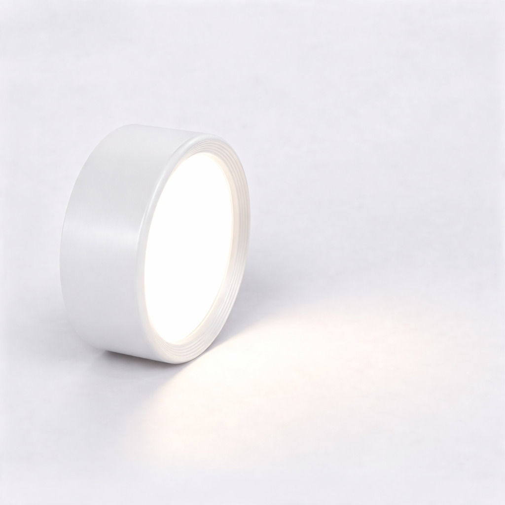 Compact Iron LED Flush Mount Ceiling Light
