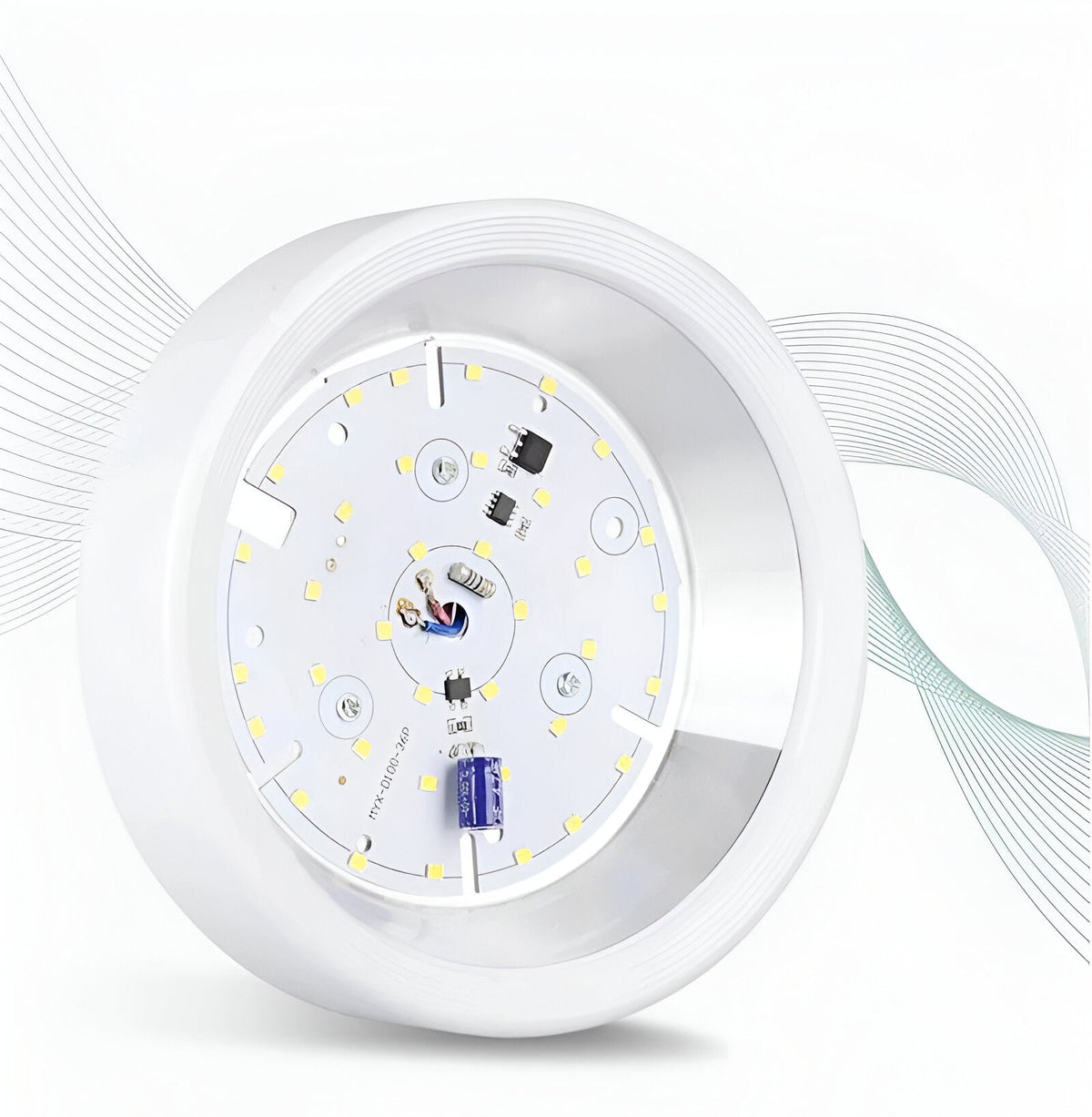 Compact Iron LED Flush Mount Ceiling Light