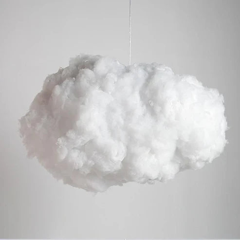 Close-up of fluffy natural cotton cloud shade