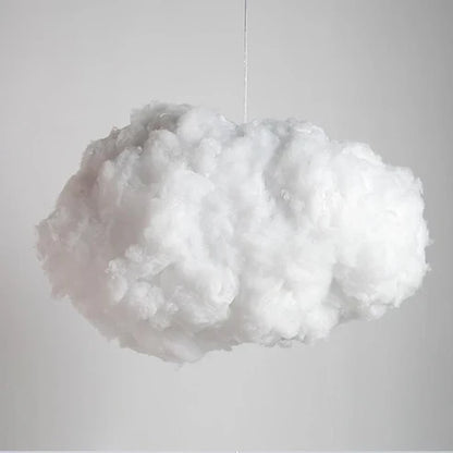 Close-up of fluffy natural cotton cloud shade