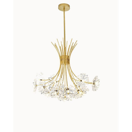 Crystal Flower Bouquet Chandelier