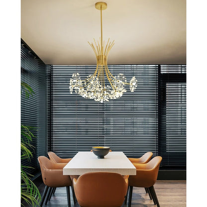Crystal Flower Bouquet Chandelier