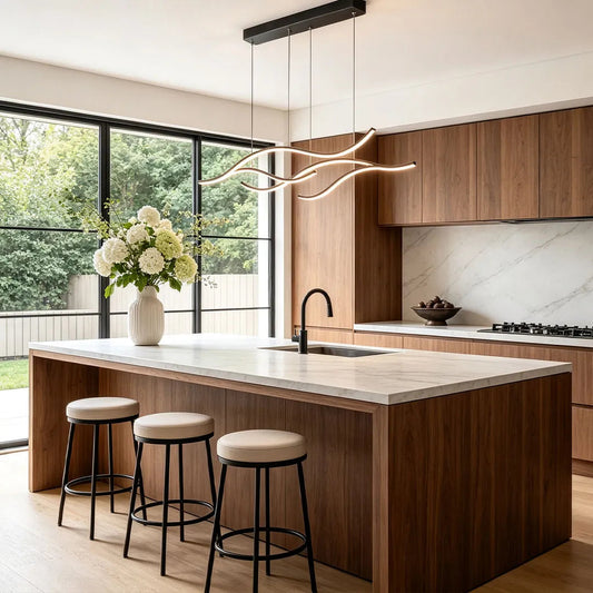 Linear LED Pendant Light for Dining Table