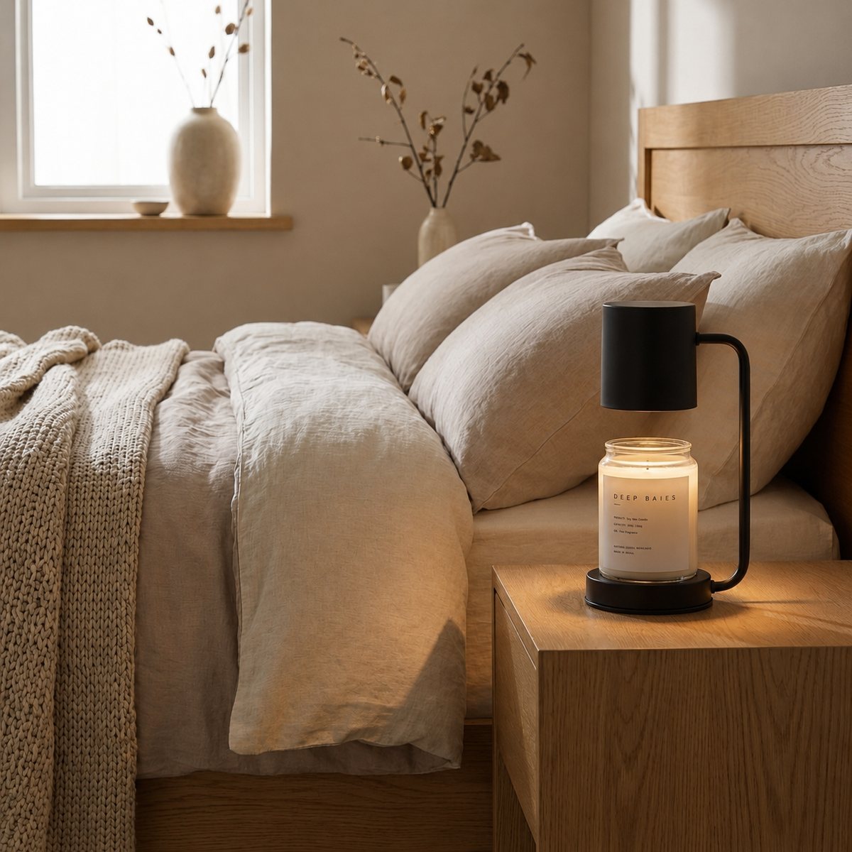 Dimmable candle warmer lamp