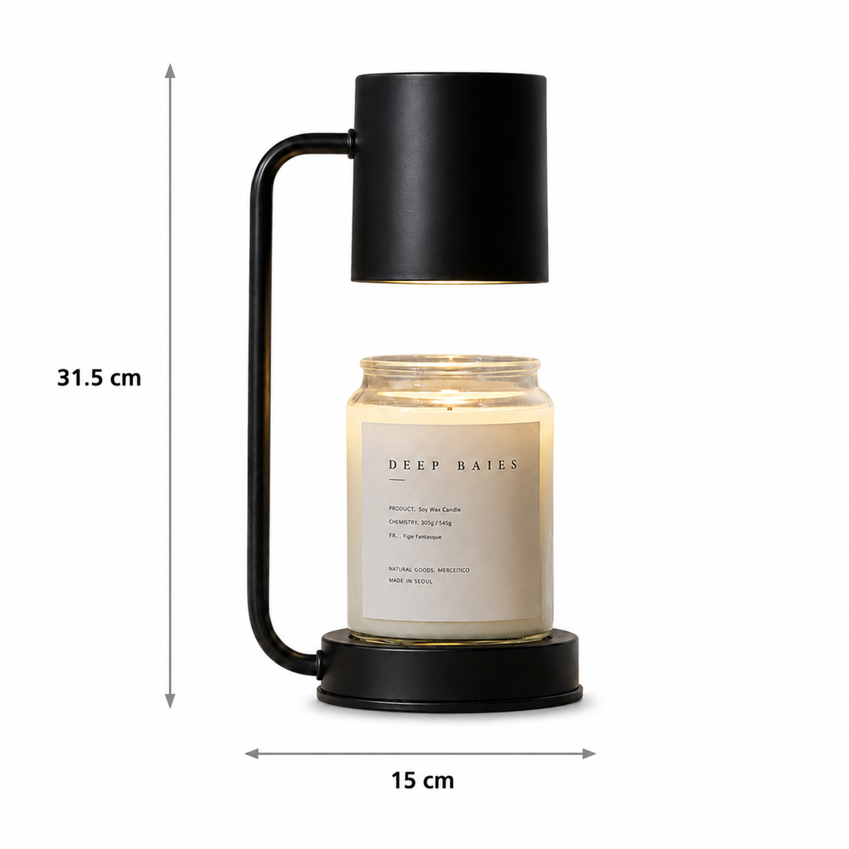 Dimmable candle warmer lamp