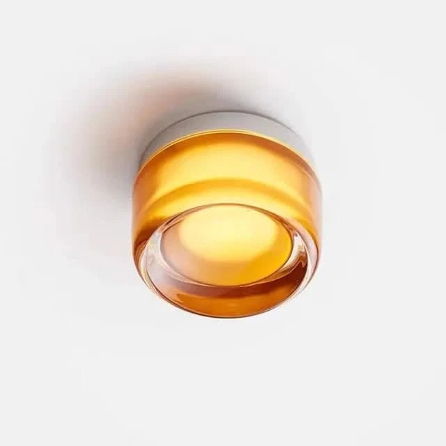 Round glass wall light for living room or bedroom