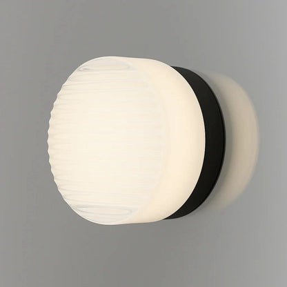 Modern LED wall sconce with glass shade