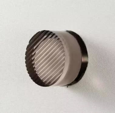 Round glass wall light with dimmable LED