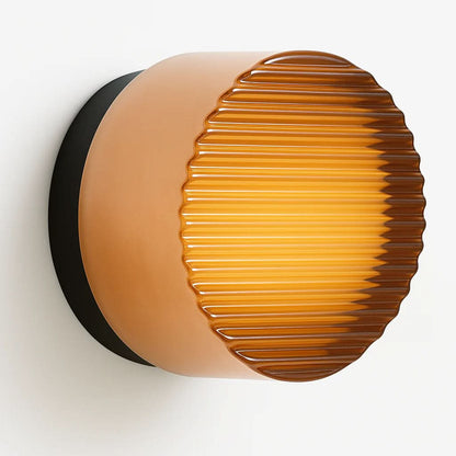 Modern wall-mounted LED glass sconce