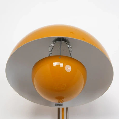 Yellow double-dome shade detail