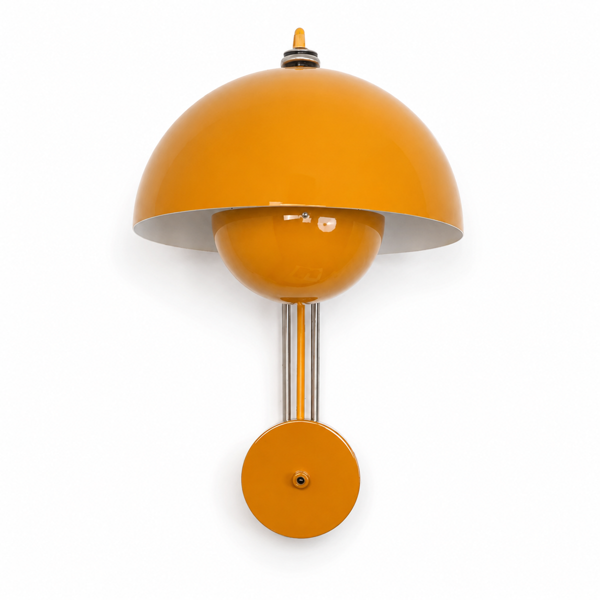Yellow Flowerpot-style wall lamp