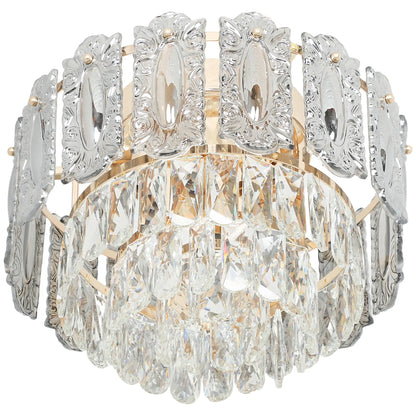 Underside detail of the crystal chandelier
