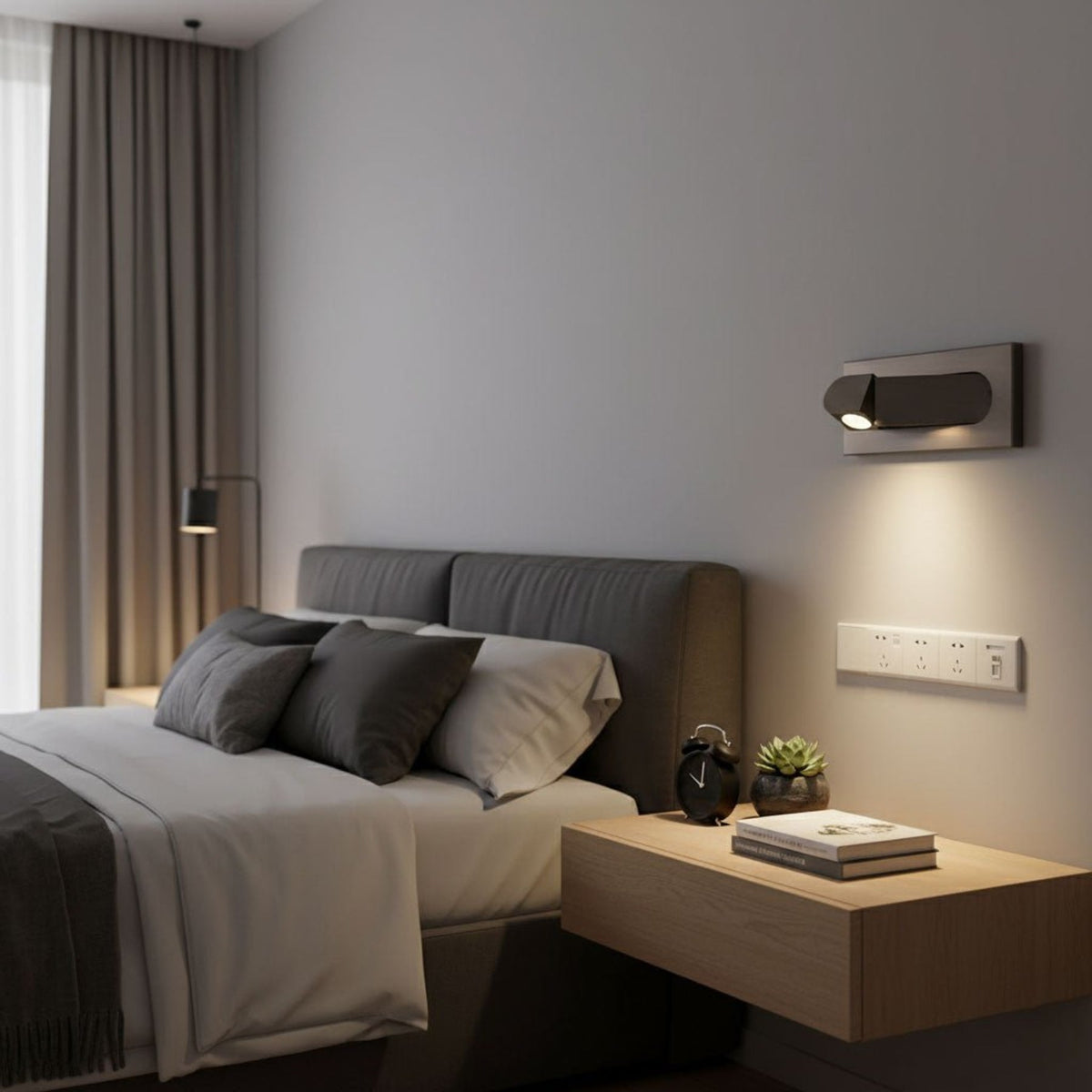 Foldaway Aluminium Reading Wall Light — product view 8