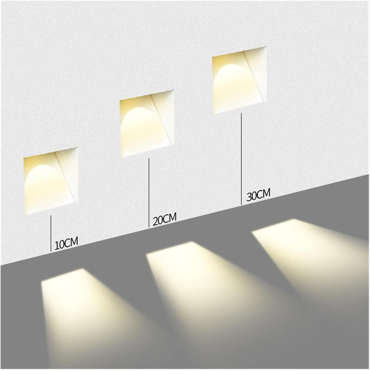 Frameless Recessed LED Step Light with Sensor Option — product view 7