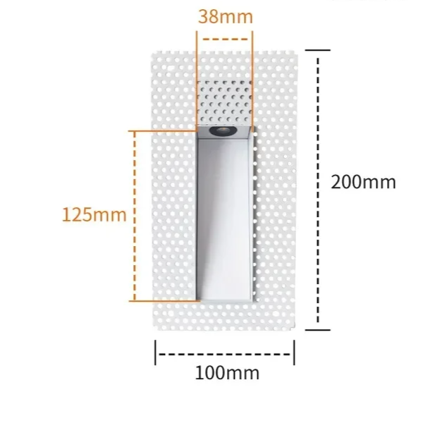 Frameless Recessed LED Step Light with Sensor Option — product view 18