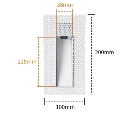 Frameless Recessed LED Step Light with Sensor Option — product view 18
