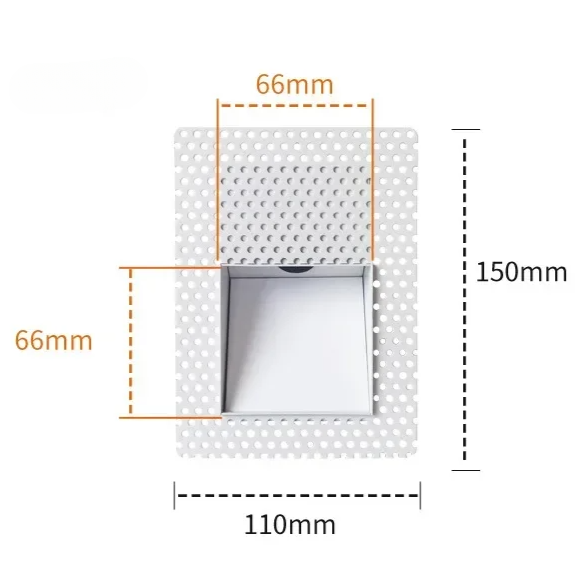Frameless Recessed LED Step Light with Sensor Option — product view 19