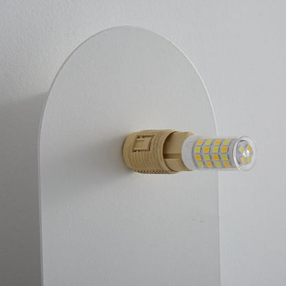 Frosted Globe Wall Light with Slim Oval Base