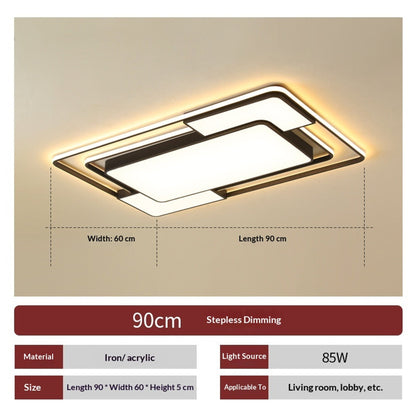 Geometric LED Ceiling Light with Layered Frame