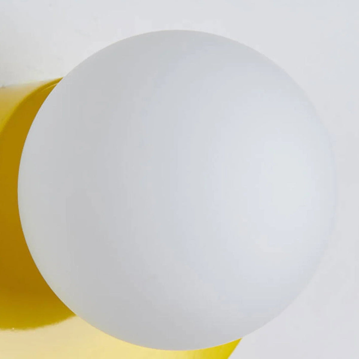 Half-Moon Opal Globe Wall Light