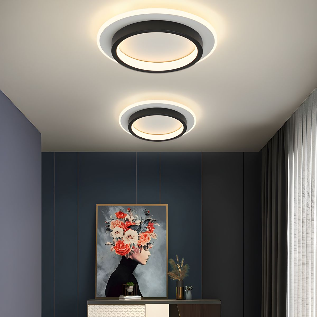Halo Edge LED Flush Ceiling Light