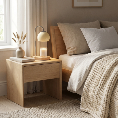 Log candle warmer lamp with timer and dimmer