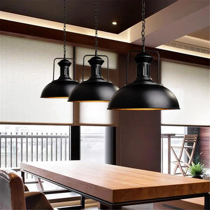 Vintage Industrial Dome Pendant Light