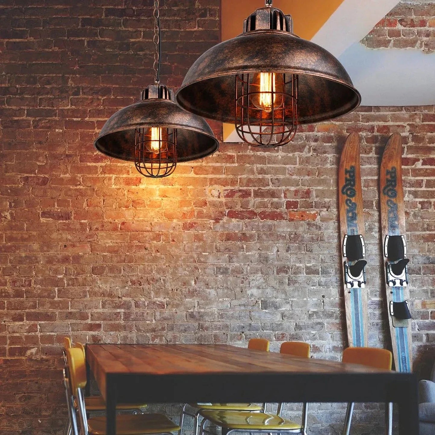 Vintage Industrial Dome Pendant Light