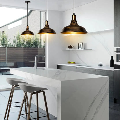 Vintage Industrial Dome Pendant Light
