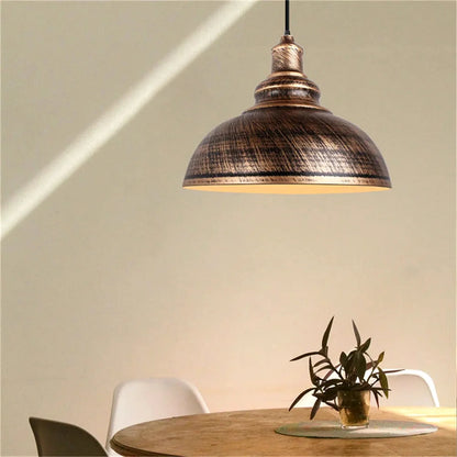 Vintage Industrial Dome Pendant Light