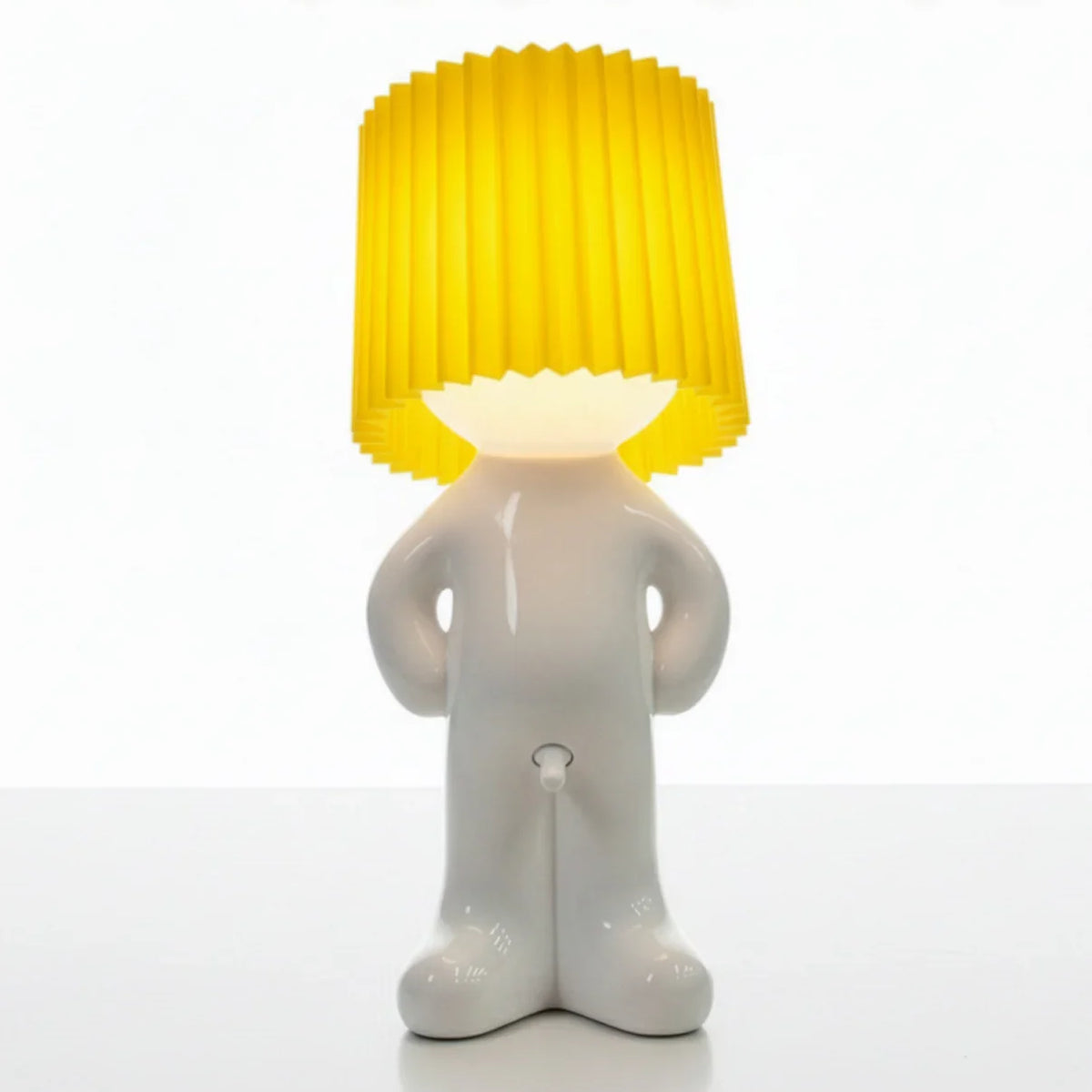 Larry table lamp with yellow shade