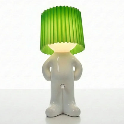 Larry table lamp with green shade
