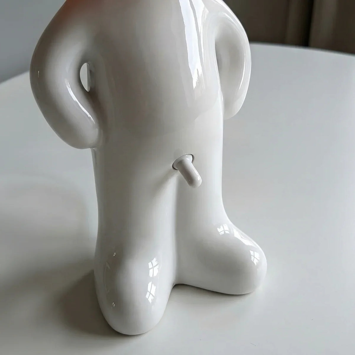 Close-up of Larry character lamp switch