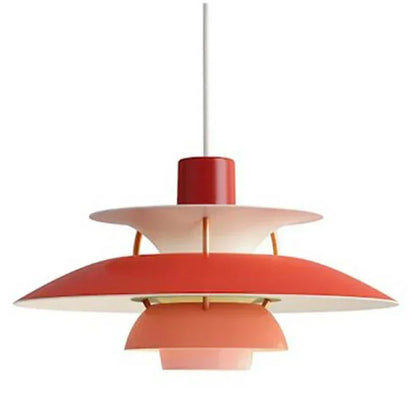 Red layered pendant