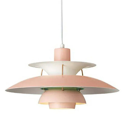 Pink layered pendant