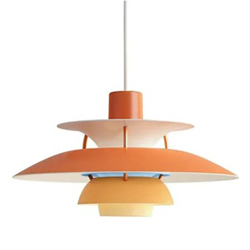Orange layered pendant