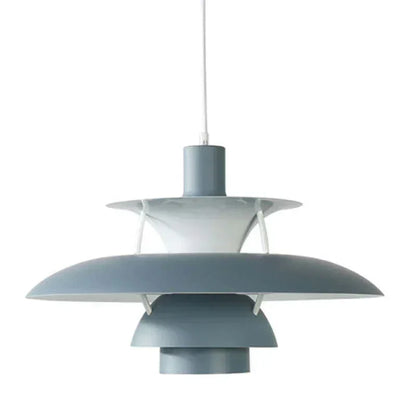 Grey layered metal pendant
