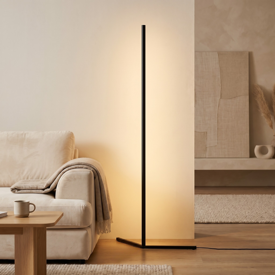 LED floor lamp with remote control