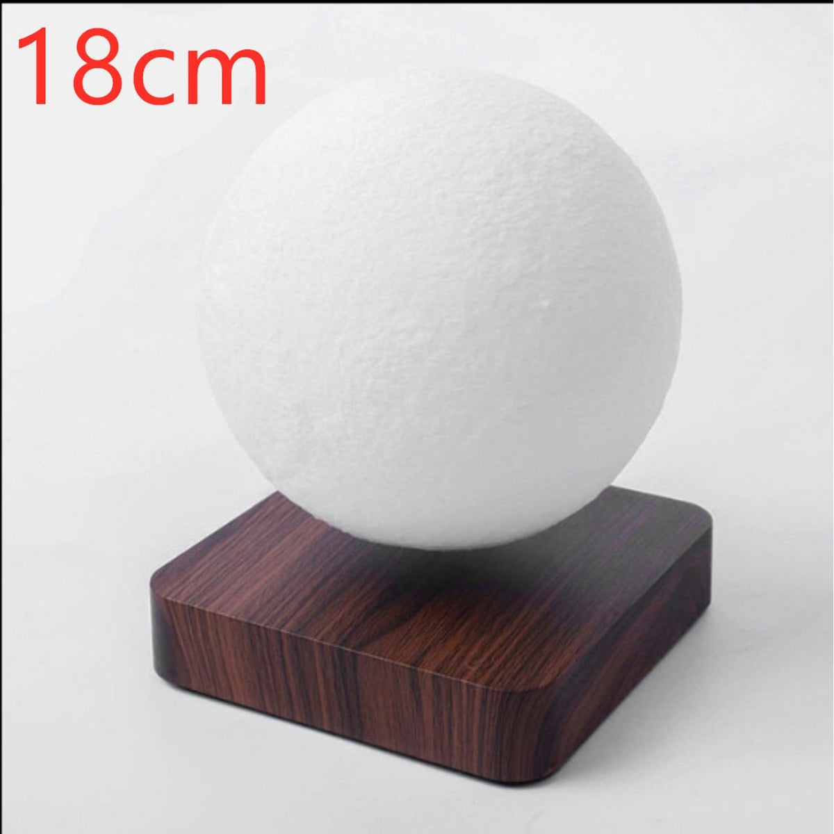 Levitating Moon and Planet Lamp with Wood Base