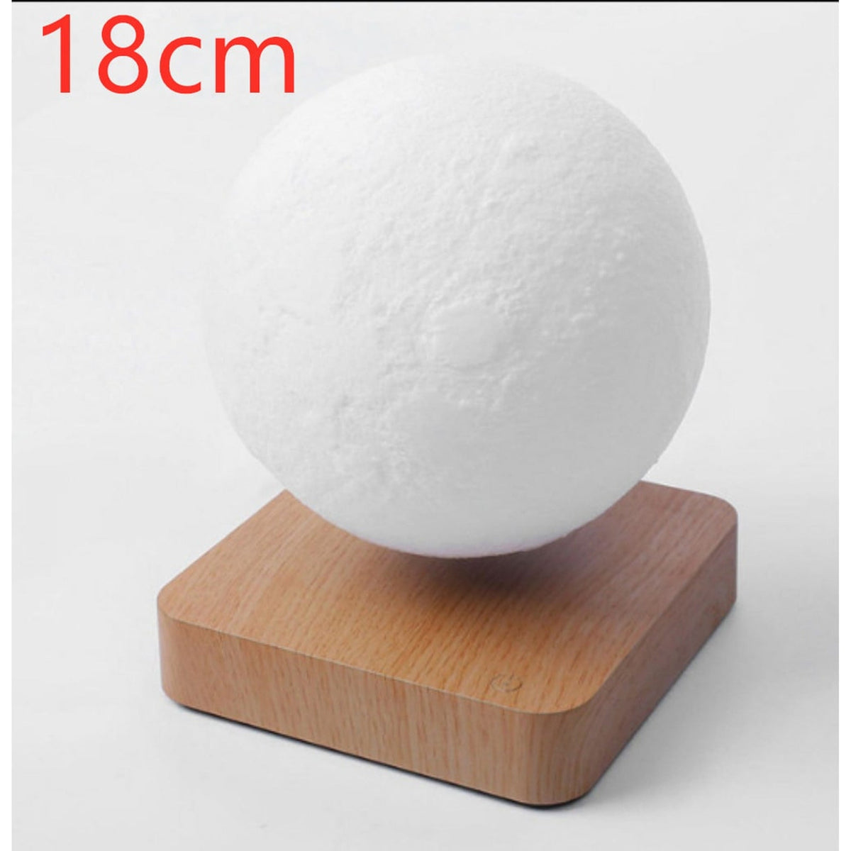 Levitating Moon and Planet Lamp with Wood Base
