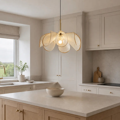 Nordic Wabi Sabi Fabric Pendant Light