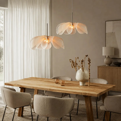 Nordic Wabi Sabi Fabric Pendant Light