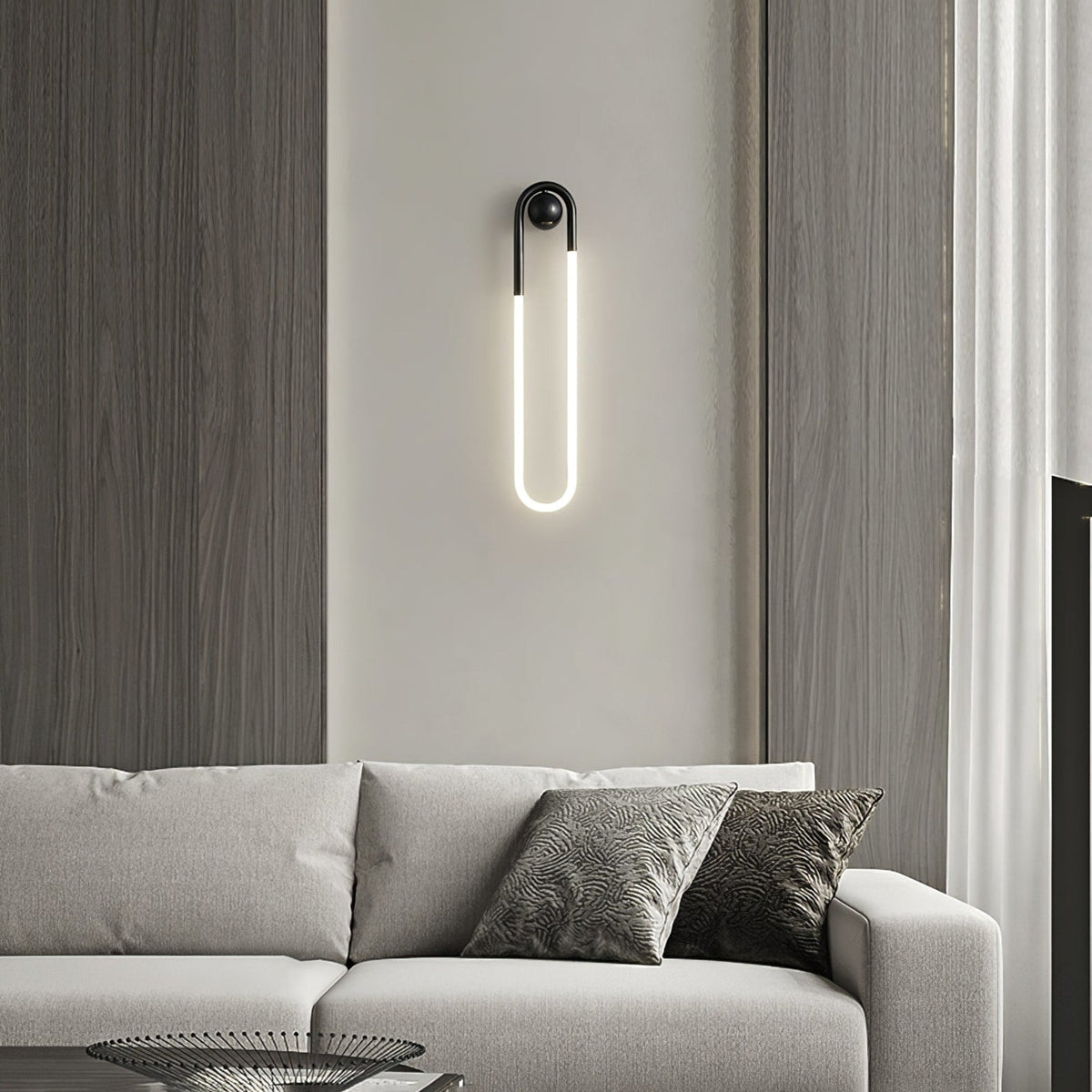 Loop LED Wall Light with Globe Detail
